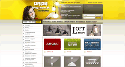 Desktop Screenshot of osvetlenie-lampy.sk